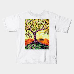 'THE FOREVER SUMMER TREE' Kids T-Shirt